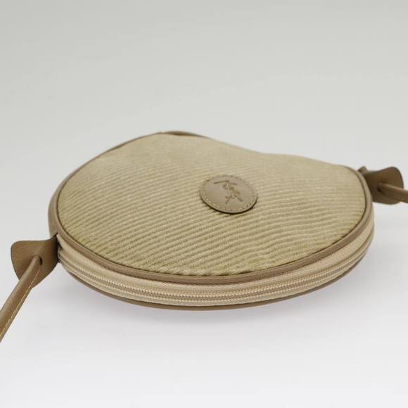 SAINT LAURENT Shoulder Bag Coated Canvas Beige Auth ep6623 - Picture 6 of 16